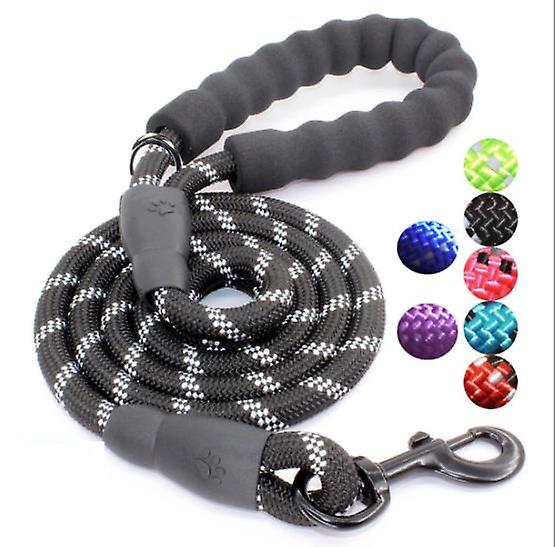 dark blue Pet Reflective Traction Rope Round Rope Nylon Dog Anti-lost Leash AZ19537