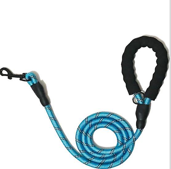 blue Pet Reflective Traction Rope Round Rope Nylon Dog Anti-lost Leash AZ19536