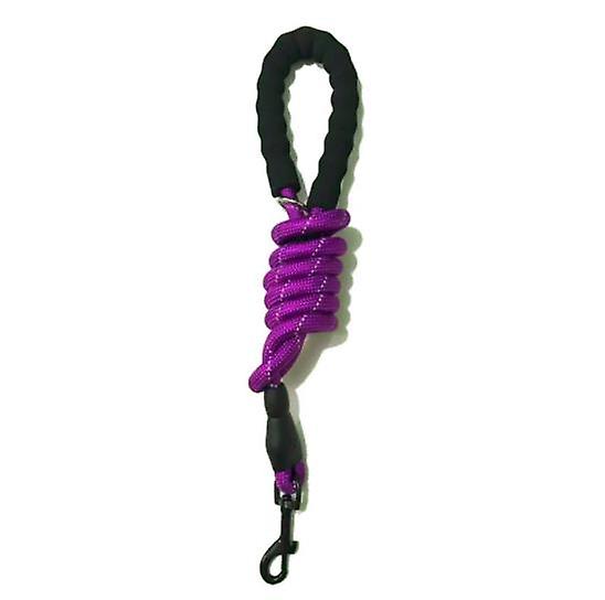 purple Pet Reflective Traction Rope Round Rope Nylon Dog Anti-lost Leash AZ19541
